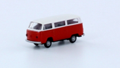VW buss T2 röd/vit