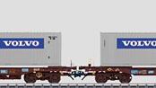 Containervagn x2 'Volvo', SJ